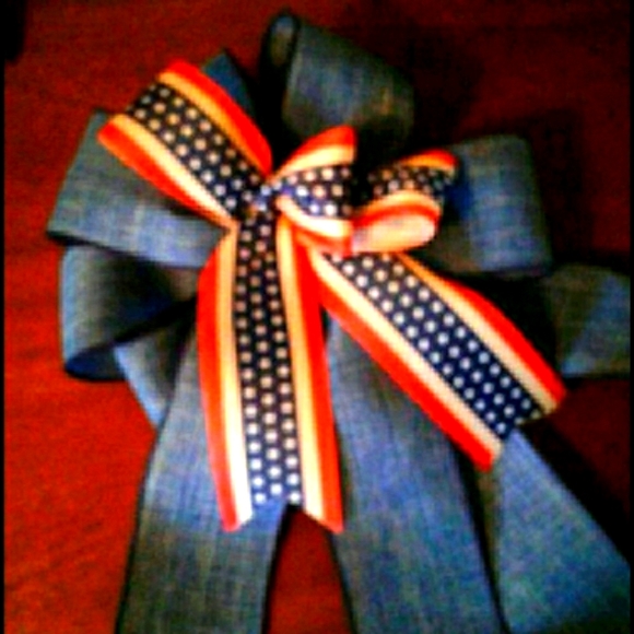 DIY BOW Wreath Gift Package Patriotic FINAL SALE - Picture 1 of 4